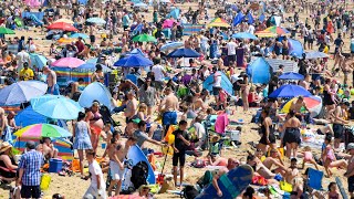 Britons enjoy Bank Holiday sunshine on hottest day of the year so far [upl. by Adoree]