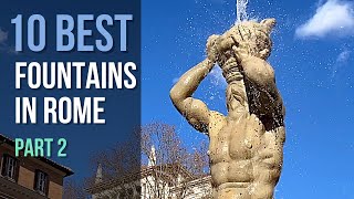 10 Best Fountains in Rome Italy—Part 2 [upl. by Fougere]