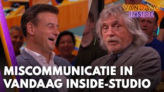 Totale miscommunicatie in studio Vandaag Inside ‘Wat’  VANDAAG INSIDE [upl. by Irem]