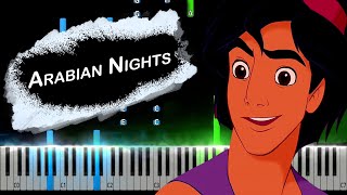 Arabian Nights from Aladdin Piano Tutorial [upl. by Sjoberg]