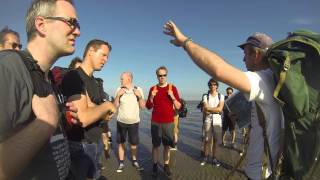 Wadlopen naar Ameland Mudflat hiking to island Ameland [upl. by Adamik]