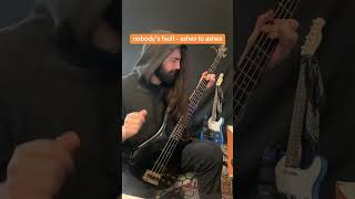 nobodys fault  ashes to ashes bass cover [upl. by Dew430]