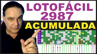 ACUMULOU Dicas Para Lotofácil 2987 Análise E Sugestão [upl. by Chien]