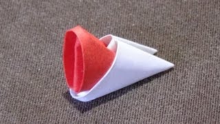 Inverted Pieces  3D Origami Basics [upl. by Carlye]