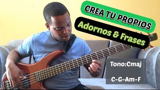 COMO CREAR TUS PROPIAS FRASES amp ADORNOS UTILIZANDO LA ESCALA MAYOR  aprende amp crea🎶🎸 [upl. by Assirek]