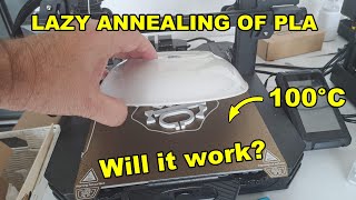 Lazy annealing of PLA covered on heated bed after 3D printing [upl. by Bedell]