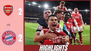 Bayern Munich vs Arsenal 2 2  Football Highlights Today 2024 [upl. by Aivekahs474]