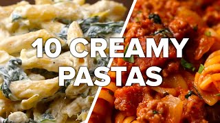 10 Creamy amp Satisfying Pasta Dishes [upl. by Roth]