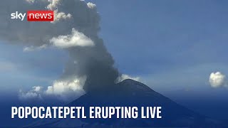 Watch Mexico’s Popocatépetl volcano [upl. by Kristan]