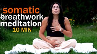 10 MIN Guided Somatic Breathwork Morning Meditation [upl. by Arekat]