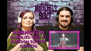 Rammstein  Rammlied Live from Madison Square Garden First Time Couples React [upl. by Naujaj]