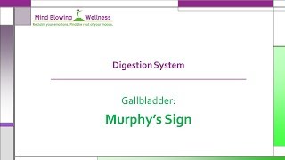 Murphys Sign Test Gallbladder [upl. by Sitto]