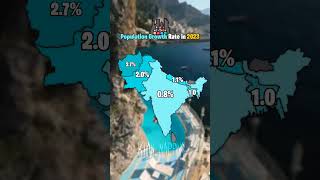 Population Growth Rate in 2023 map mapper mapping [upl. by Yllime929]