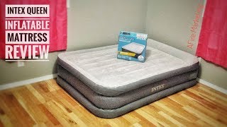 Intex DuraBeam Deluxe Airbed Review [upl. by Sitnik]