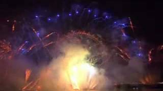 London Fireworks on New Years Day 2008  New Year Live  BBC One [upl. by Nylg835]