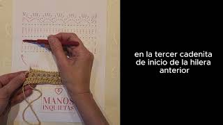 Parte 4 ¿Cómo interpretar gráficos de crochet Tejido en idas y vueltas [upl. by Attener]