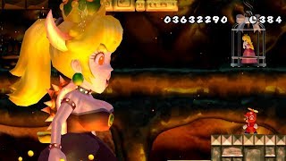 New Super Mario Bros Wii  Bowsette Final Battle amp Ending [upl. by Sowell]