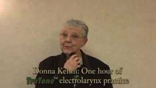 New TruTone™ Electrolarynx User Donna 22 years after laryngectomy operation [upl. by Cirilla350]