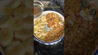 Banana walnut chia seed pudding healthy dessert for your sweet cravings ytshorts dessert food [upl. by Neroled]