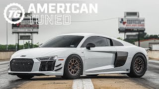 2000 HP TwinTurbo Audi R8 V10 EATS Stock Axles  American Tuned Ft Rob Dahm [upl. by Ozneral]