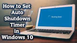 How to Set PC Auto shutdown timer in Windows 10  Windows tutorial [upl. by Somerville]