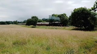 70000 Britannia Climbing out of Hildenborough on the Garden Of England Lunchtime Tour train [upl. by Sardella]