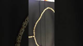 75 gm Men Byzantine chain gold with cross [upl. by Liew]