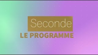 Le programme de seconde [upl. by Aivlys522]