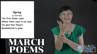 How to Sign Poetry with ASL  March Poems [upl. by Latsyrk]