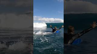 😍 FUN TAHITIAN WEDGE with Manua Menard amp Aubelle Nils bodyboarding [upl. by Edak]