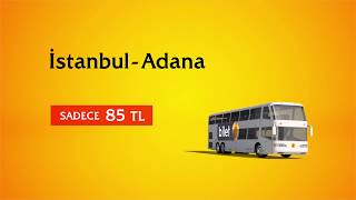 İstanbul  Adana Otobüs Bileti Sadece 85 TL  biletexpertcom [upl. by Mima]