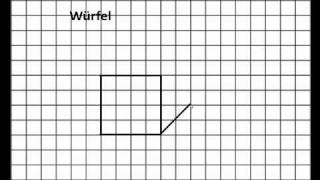 Würfel in der Perspektive zeichnen [upl. by Euqirat416]