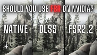 Should You Use FSR Even on Nvidia \\ 1440 Native vs DLSS vs FSR22  4060 Ti Tarkov Testing [upl. by Ahsetra]