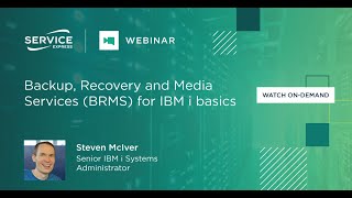 Webinar Backup Recovery and Media Services BRMS for IBM i basics [upl. by Atekal]