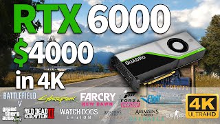 4000 Quadro RTX 6000 Gaming in 4K  Test in 12 Games  4K [upl. by Dorine755]