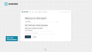 Maerskcom Registration Tutorial [upl. by Ahsahs22]