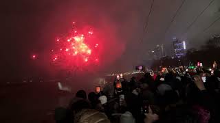 Niagara falls view at happy new year 2024 [upl. by Lecrad]