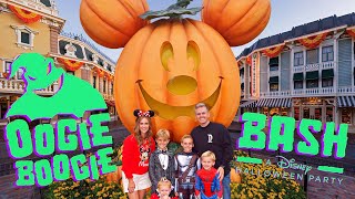 INCREDIBLE OOGIE BOOGIE BASH Trick Or Treating At Disneyland 2024 [upl. by Brackely]