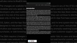 Apples New EU Policies Explained Changes to iOS Safari and App Store [upl. by Teews788]