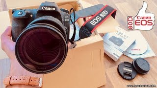 اشتريت كاميرا Canon 80D  المراجعة الكاملة وفتح الكرتون والمواصفات والسعر [upl. by Siubhan]