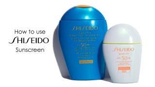 How to Apply Sunscreen Shiseido [upl. by Samtsirhc]