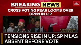 Cross Voting Fear Grips Uttar Pradesh 8 SP MLAs Skip Crucial Meet Before Rajya Sabha Voting [upl. by Irama]