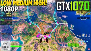 Fortnite GTX 1070  1080p Low Medium High [upl. by Akeinahs]