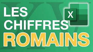 Comment utiliser les chiffres ROMAINS dans EXCEL [upl. by Akeem]