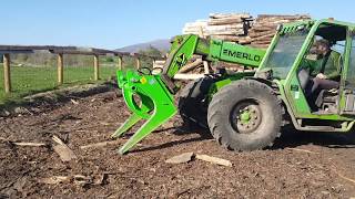 Our firewood processing setup  Pinosa 1200 CPE [upl. by Rahm]