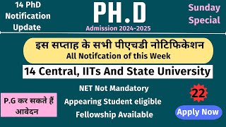 14 ongoing phd admission notification updates 202425  phd admission 2024 theteacherexam [upl. by Jaine]