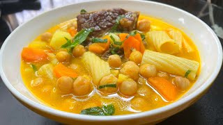 Sopa de Garbanzos con Costilla de Res [upl. by Ogdon385]