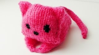 Amigurumi Katze stricken lernen Combined Strickmethode [upl. by Scutt680]