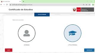 APLICATIVO MI CERTIFICADO SOLITUD VIRTUAL DE EMISIÓN DE CERTIFICADO DE ESTUDIOS [upl. by Asila]