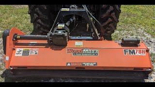 Woodmaxx Flail Mower Vs Pine Forest FM78H Flail Mower woodmaxx tractor tractorvideo tractors [upl. by Lebiralc]